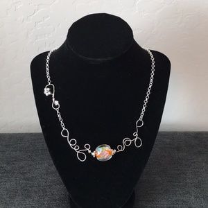 Handcrafted Unique Free Form Wire Necklace